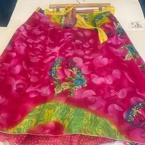 Absolutely Stunning Two Way Vibrant Wrap Skirt